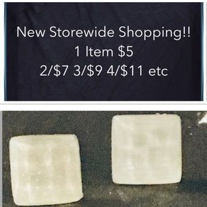 New Square Stud Earrings